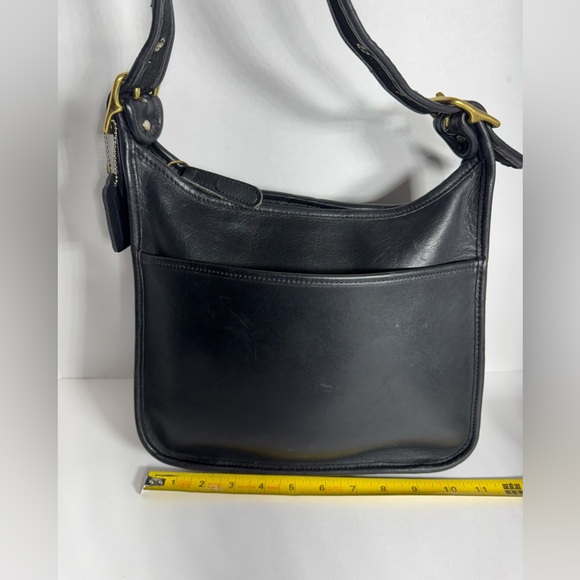 Vintage Y2K Coach Legacy Zip 9966 Black Cow Hide Leather Crossbody Shoulder Bag - Picture 9 of 16